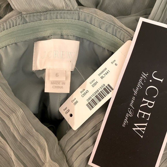 “J. CREW” Silk Chiffon Pleated Special Occasion Gown - Picture 14 of 16